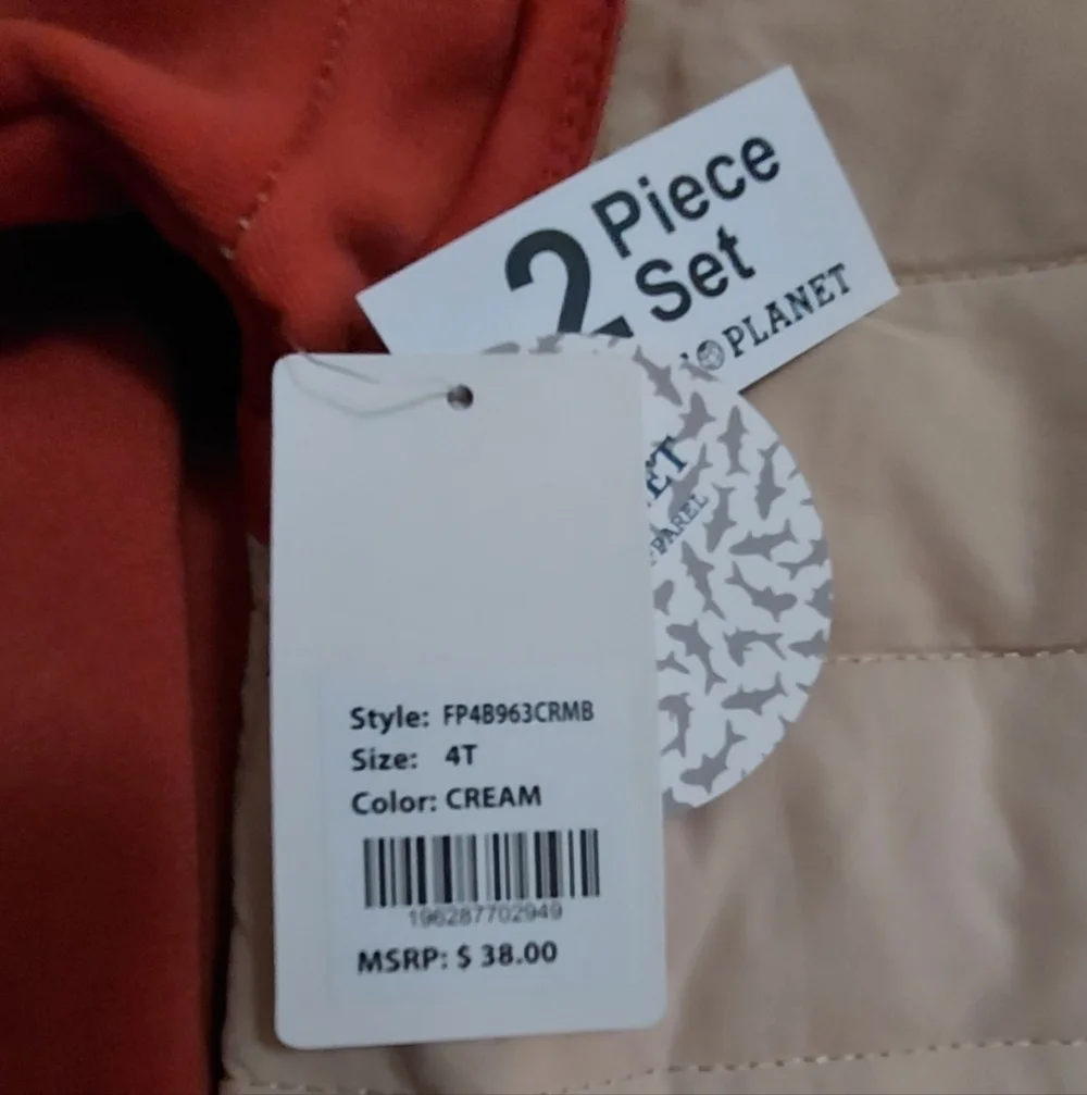 NWT Free Planet 2-Piece Dinosaur Jacket & Jogget Set ~sz 4T